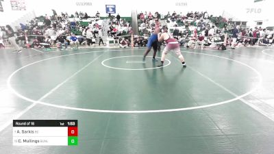 285 lbs Round Of 16 - Andrew Sarkis, Bristol Central vs Carl Mullings, Bunnell
