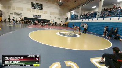 126 lbs Semifinal - Benson Jolley, Rocky Mountain Middle School vs Forest Kleinfeldt, Powell Middle School