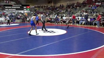 6A 106 lbs Quarterfinal - Michael Robertson, Bentonville West High School vs Eric Martinez, CONWAY HIGH SCHOOL