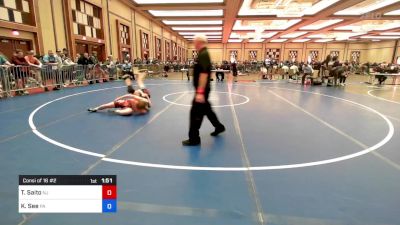 132 lbs Consi Of 16 #2 - Teag Saito, Nj vs Kyler See, Pa