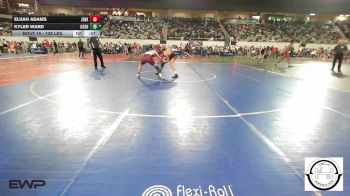 128 lbs Consi Of 8 #2 - Elijah Adams, Jenks vs Kyler Ward, Cushing