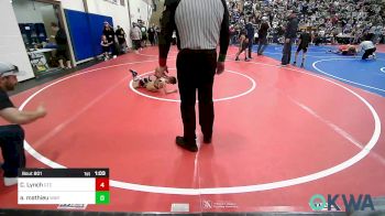 49-52 lbs Quarterfinal - Carter Lynch, Grove Takedown Club vs Axle Mathieu, Warner Eagles Youth Wrestling