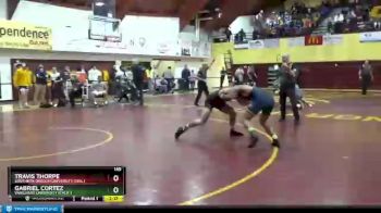 149 lbs Cons. Round 2 - Travis Thorpe, Southern Oregon University (Ore.) vs Gabriel Cortez, Vanguard University (Calif.)