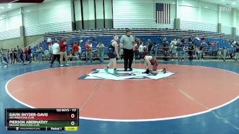 117 lbs Cons. Round 1 - Pierson Abernathy, Dragon Wrestling Club vs Gavin Snyder-Davis, Leo Wrestling Club