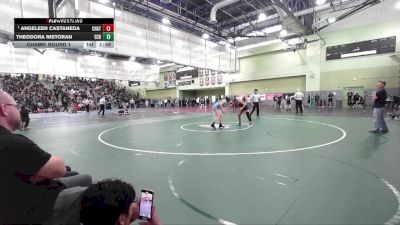 135 lbs Champ. Round 1 - Angeleen Castaneda, CHATSWORTH vs Theodora Nistoran, El Camino Real