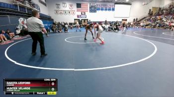 150 lbs Cons. Semi - Hunter Velarde, Lander Valley vs Dakota Ledford, Laramie