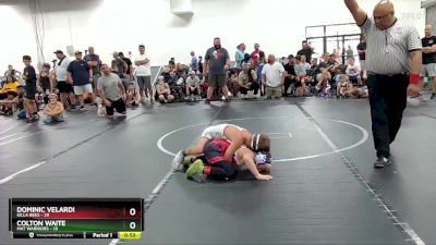 80 lbs Round 2 (4 Team) - Dominic Velardi, Killa Bees vs Colton Waite, Mat Warriors