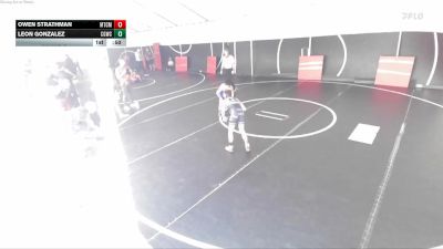 75 lbs Round 5 - Owen Strathman, Mantanona Training Center MTC vs Leon Gonzalez, Cal Grapplers Wrestling Club