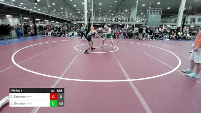 174 lbs Rr Rnd 1 - Chirs Coleman, Prime Wrestling Club Black vs Jaden Simpson, Revival Irish