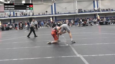 165 lbs Round Of 32 - Ben Weader, Virginia Tech - Unattached vs Coy Bryson, Clarion