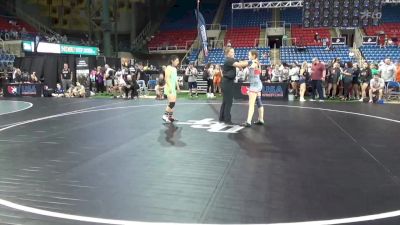 132 lbs Cons 32 #1 - Kaydence Johnson, Oregon vs Abigail Ji, Illinois