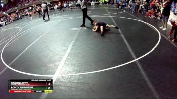 53 lbs Champ. Round 1 - Bowyn Armknecht, Ogallala Youth Wrestling vs Hayden Lovitt, Waverly Wrestling Club