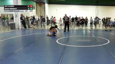 75 lbs Consi Of 8 #2 - Jett Flores, CA vs Isaac Benedict, IA