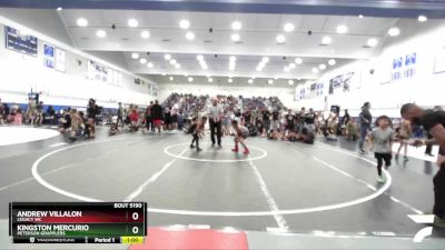 67 lbs Quarterfinal - Kingston Mercurio, Peterson Grapplers vs Andrew Villalon, Legacy WC