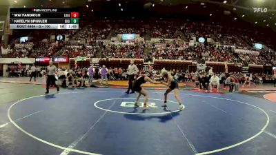 G - 100 lbs Semifinal - Katelyn Sphuler, Glacier (Kalispell) Girls vs Wai Fandrich, Lockwood Girls