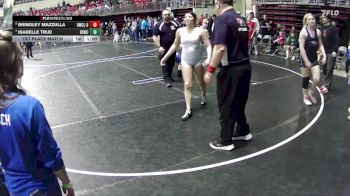 82 lbs 1st Place Match - Brindley Mazzulla, Hawks Wrestling Club (Lincoln) - Girls vs Isabelle True, Dirty Eagles Wrestling Club