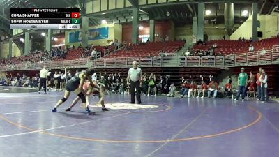 135 lbs Round 3 (6 Team) - Sofia Hoegemeyer, Millard West vs Cora Shaffer, Smith Center HS