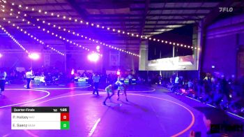 98 lbs Quarterfinal - Phoebe Halsey, Mat Rats Rebooted vs Esai Saenz, Bear Cave WC
