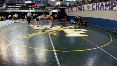 132 lbs Round Of 16 - Grady McManis, Liberty vs Avery Thames, Timberland