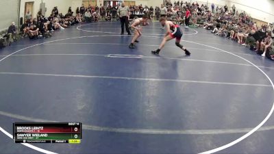 140 lbs Round 5 (6 Team) - Brooks Leintz, North Dakota 1 vs Sawyer Wieland, Iowa USA Grey