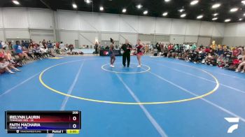 200 lbs Placement Matches (8 Team) - Irelynn Laurin, Tennessee Red vs Faith Macharia, Texas Red