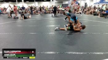 132 lbs Round 2 (4 Team) - Elijah Carrington, Savage WA Black vs Ayden Soler, Grease Monkey`s