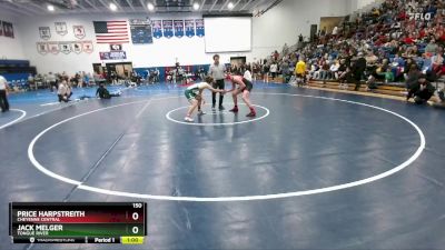 150 lbs Cons. Round 2 - Price Harpstreith, Cheyenne Central vs Jack Melger, Tongue River