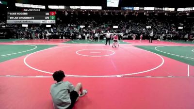 95 lbs Quarterfinal - Dylan Daugherty, CPWA vs Luke Rogers, Unattached