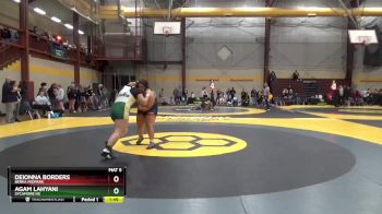 235 lbs Quarterfinal - Deionna Borders, Berea Midpark vs Agam Lahyani, Sycamore HS