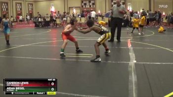 92 lbs Round 5 (6 Team) - Cameron Lewis, Mat Assassins vs Aidan Biegel, Olympic