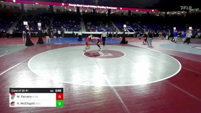 144 lbs Consi Of 32 #1 - Matthew Ferrero, East Longmeadow vs Henry McElligott, Holliston