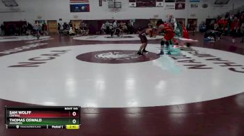133 lbs Cons. Round 2 - Sam Wolff, Central vs Thomas Oswald, Augsburg