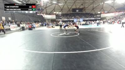 Girls 4A 115 lbs Cons. Round 1 - Ami Stanford, Lincoln (Seattle) (Girls) vs Iris Macmichael, Olympia (Girls)