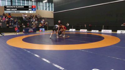 55kg Cons. Semi - Brooklyn Glasgow, Guelph Wrestling Club vs Abby Wolff, Saskatoon Wrestling Club