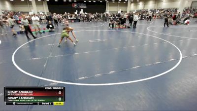 88 lbs Cons. Round 3 - Grady Langham, Threestyle Wrestling Of Oklahoma vs Brady Knadler, NB Elite Wrestling Club