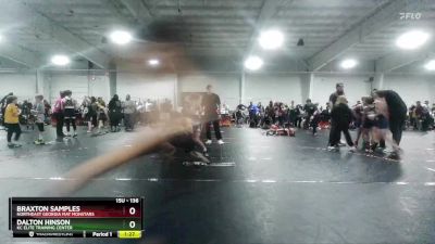 136 lbs Round 2 - Dalton Hinson, KC Elite Training Center vs Braxton Samples, Northeast Georgia Mat Monstars