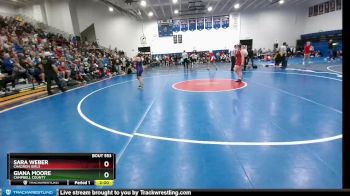 170 lbs Quarterfinal - Giana Moore, Campbell County vs Sara Weber, Chadron Girls