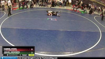 53 lbs Champ. Round 2 - Drexel Ashworth, Iron Co Wrestling Academy vs Gabriel Myers, LV Bear Wrestling Club