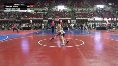 102 lbs Cons. Semi - Hunter Pierce, Glasgow Wrestling Club vs Renzy LeProwse, Mine Yard Dogs Wrestling Club