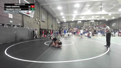 120 lbs Cons. Round 1 - Aiden Sandoval, San Luis Obispo vs Brandan Chacon, St. Joseph