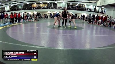 180B Quarterfinal - Scarlett Snodgrass, Schreiner University vs Chloe Vining, Unattached