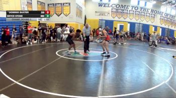 120 lbs Champ. Round 3 - Bryce Stone, Mayhem Wrestling Club vs Dominik Baxter, Pace High School