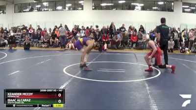 147 lbs Cons. Round 2 - Isaac Alcaraz, South Haven WC vs Xzander McCoy, Monroe WC