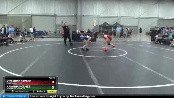 100 Lbs Placement Matches (8 Team) - Vita Rose Savage, Ohio Scarlet Vs 