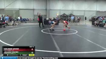 100 lbs Placement Matches (8 Team) - Vita Rose Savage, Ohio Scarlet vs Arianna Holmes, Minnesota Storm