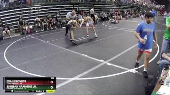 102 lbs Round 2 (6 Team) - Evan Provost, Team Oregon vs Esteban Aranguiz Jr., Kansas Anacondas