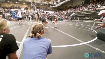 58-62 lbs Rr Rnd 2 - Anna Orso, Murray County Takedown Club vs Lucille Lopez, Little Axe Takedown Club