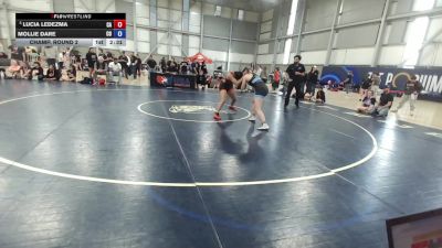 U20 Women - 68 lbs Champ. Round 2 - Lucia Ledezma, CA vs Mollie Dare, CO