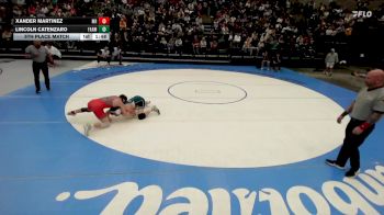 6A 144 lbs 5th Place Match - Xander Martinez, Mountain Ridge vs Lincoln Catenzaro, Farmington