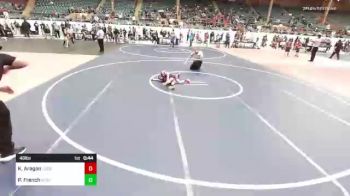 49 lbs Consi Of 8 #2 - Kaylie Aragon, Lockjaw WC vs Presley French, Stout Wr Ac